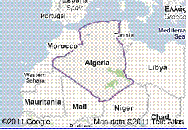 carte pays frontalier algerie - concours douanes agent 2011